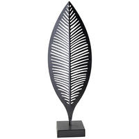 DEKORAČNÉ PIERKO - čierna, Lifestyle, kov (16/49,5/10cm) - Ambia Home