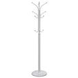 KLEIDERSTÄNDER in Silberfarben, Weiß 37/180/37 cm   - Silberfarben/Weiß, Design, Stein/Metall (37/180/37cm) - Carryhome