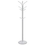 KLEIDERSTÄNDER in Silberfarben, Weiß 37/180/37 cm   - Silberfarben/Weiß, Design, Stein/Metall (37/180/37cm) - Carryhome