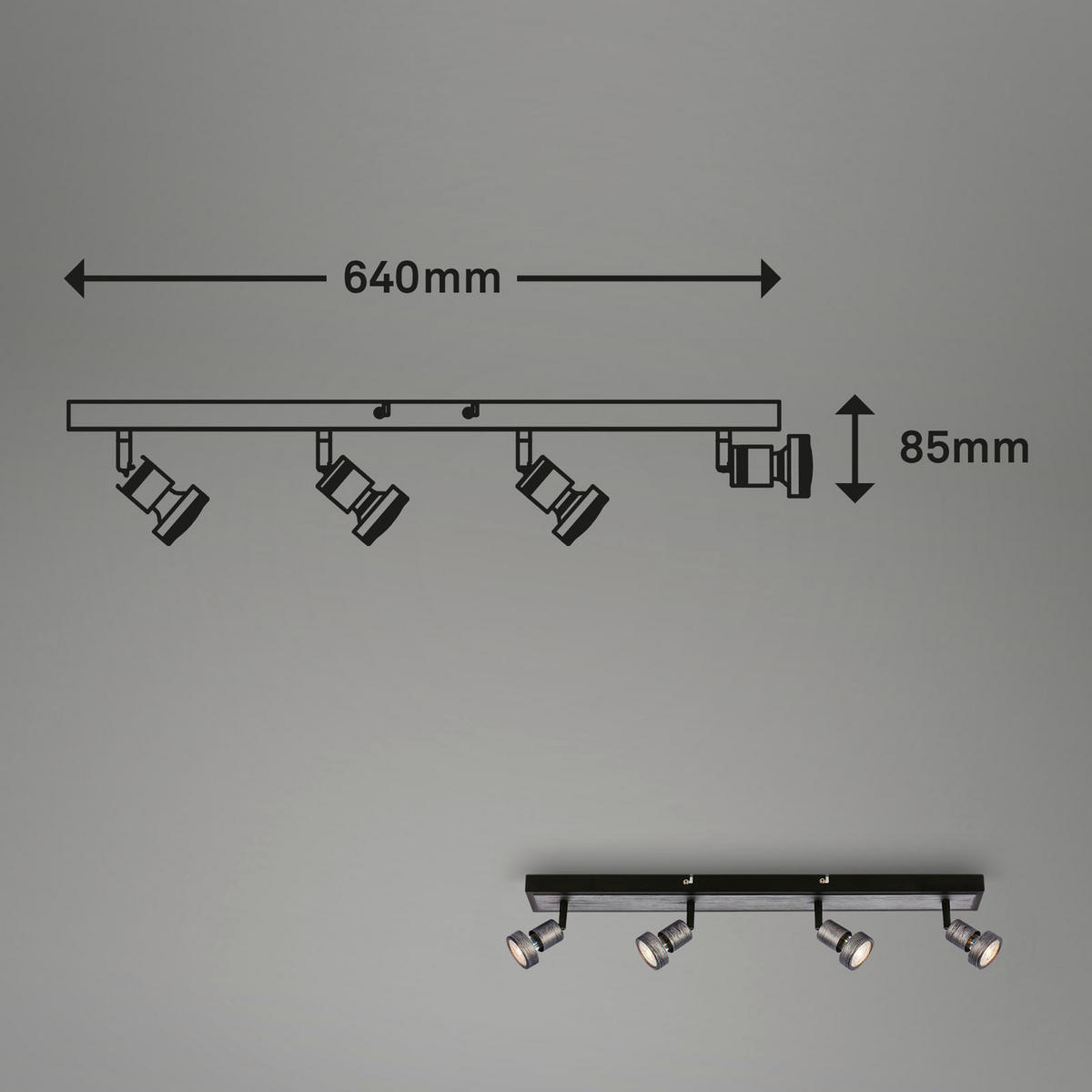 REFLEKTOR     64/7/8,5 cm          - srebrne barve, Basics, kovina (64/7/8,5cm)