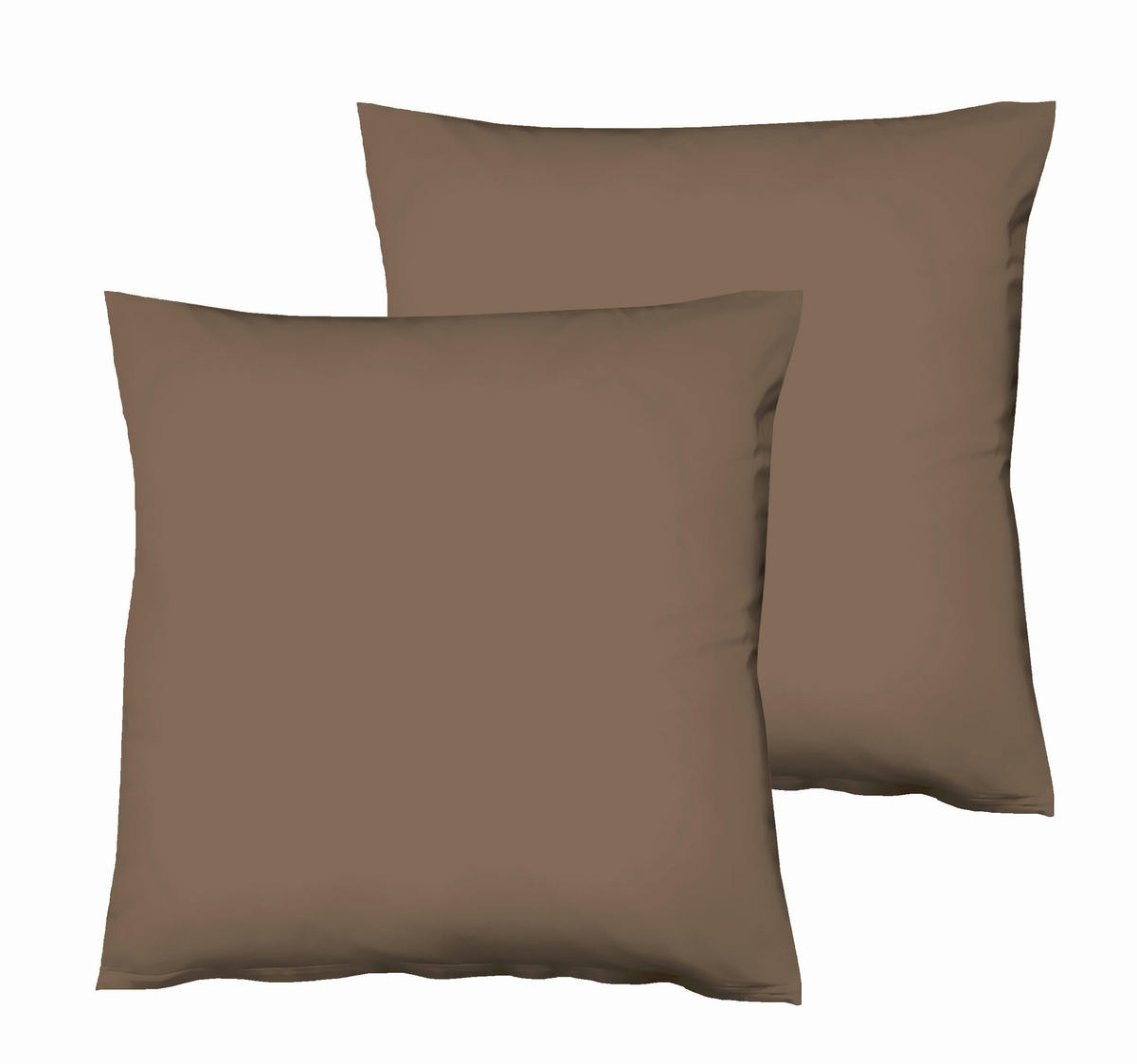 KOPFKISSENBEZUG 80/80 cm  - Dunkelbraun, Basics, Textil (80/80cm) - Fleuresse