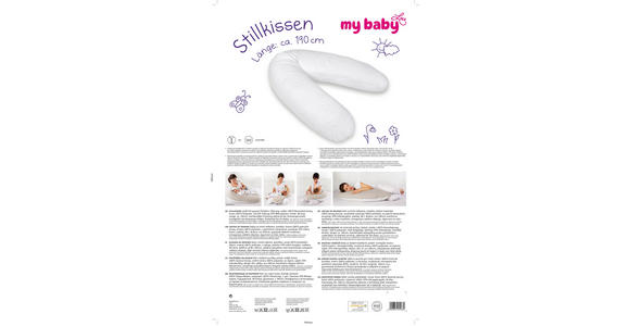 STILLKISSEN 190 cm - Weiß, Basics, Textil (190cm) - My Baby Lou