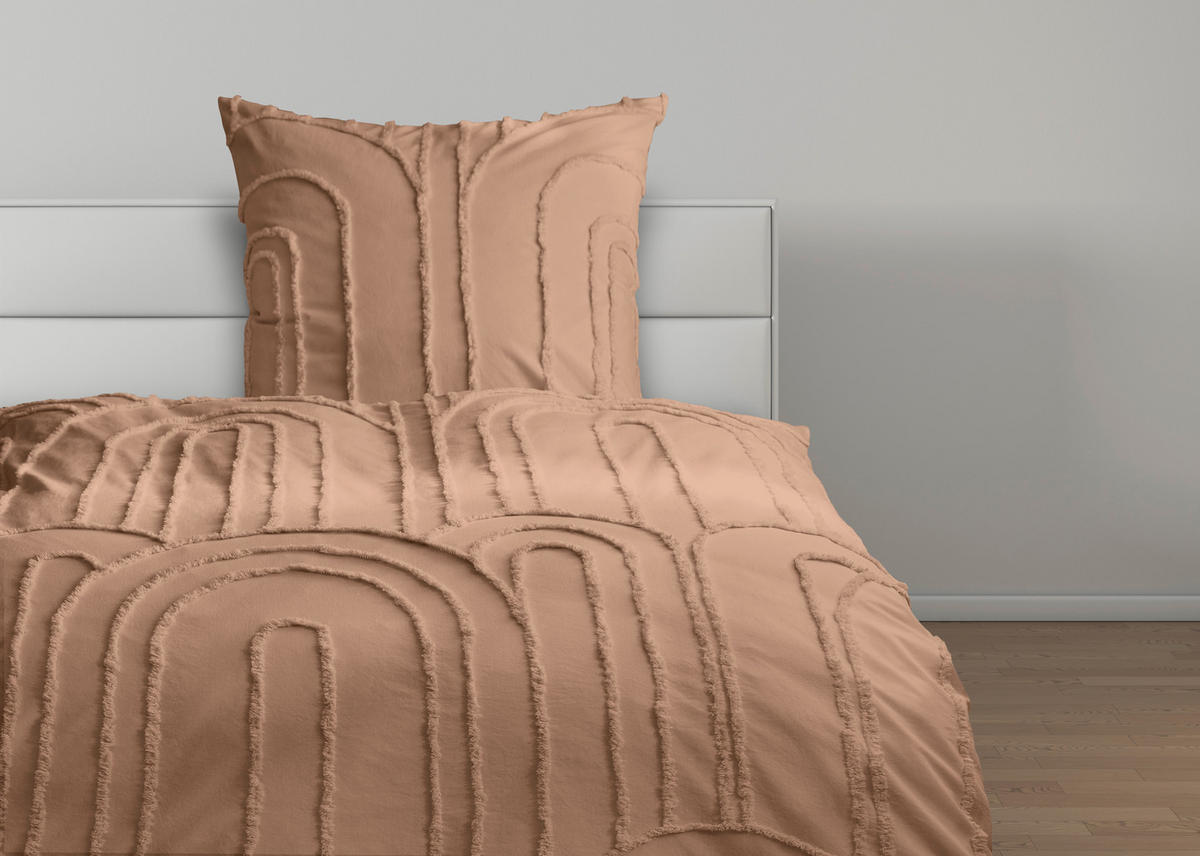 POVLEČENÍ, renforcé, světle hnědá, 135/200 cm - světle hnědá, Trend, textil (135/200cm) - Ambiente