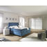 BOXSPRINGBETT 180/200 cm INKL. Matratze, Topper - Blau/Grau, Design, Holz/Textil (180/200cm) - Elegando