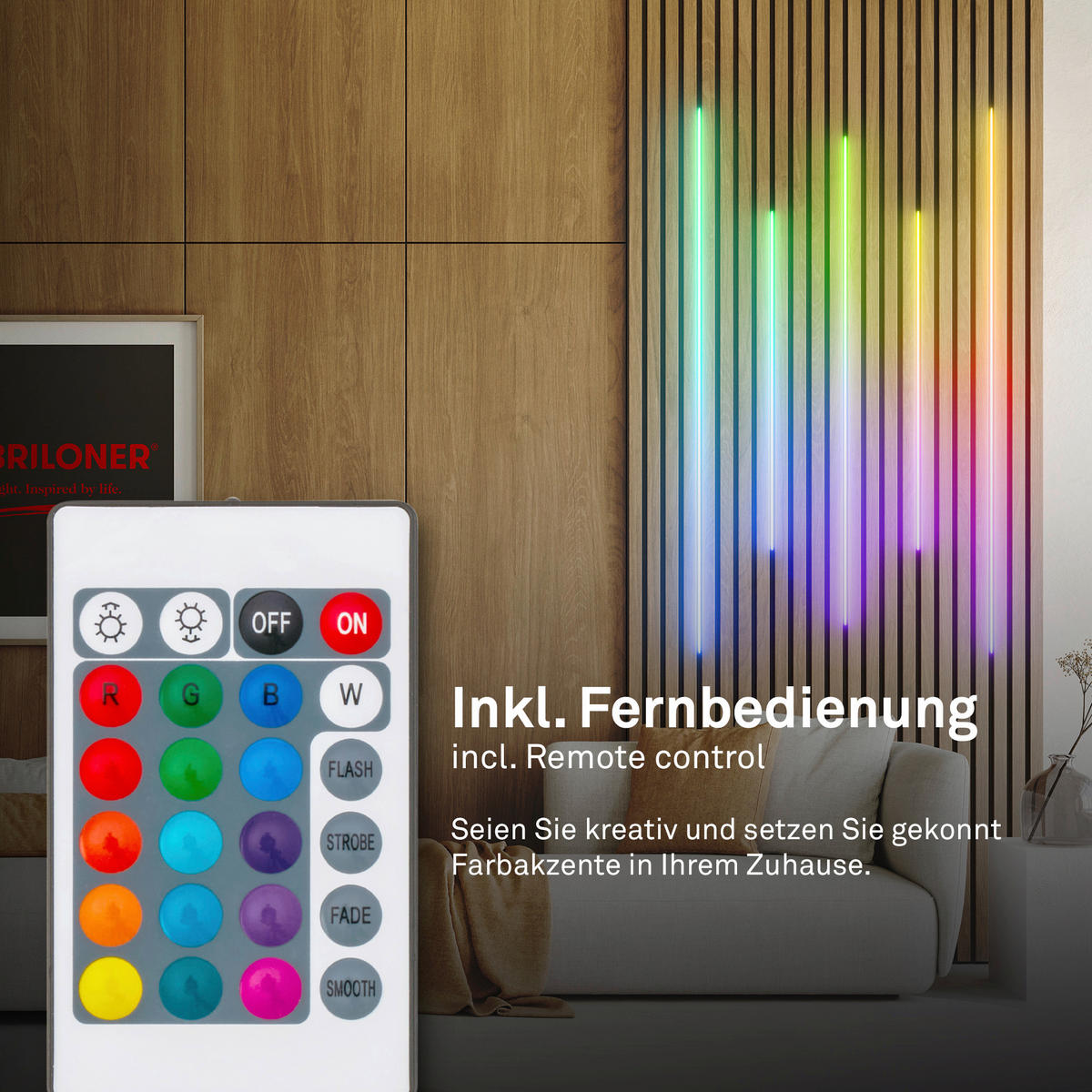LED-STRIP 260 cm  Pimp Your Panel Starterset  - Weiß, Basics, Kunststoff (260cm) - Briloner
