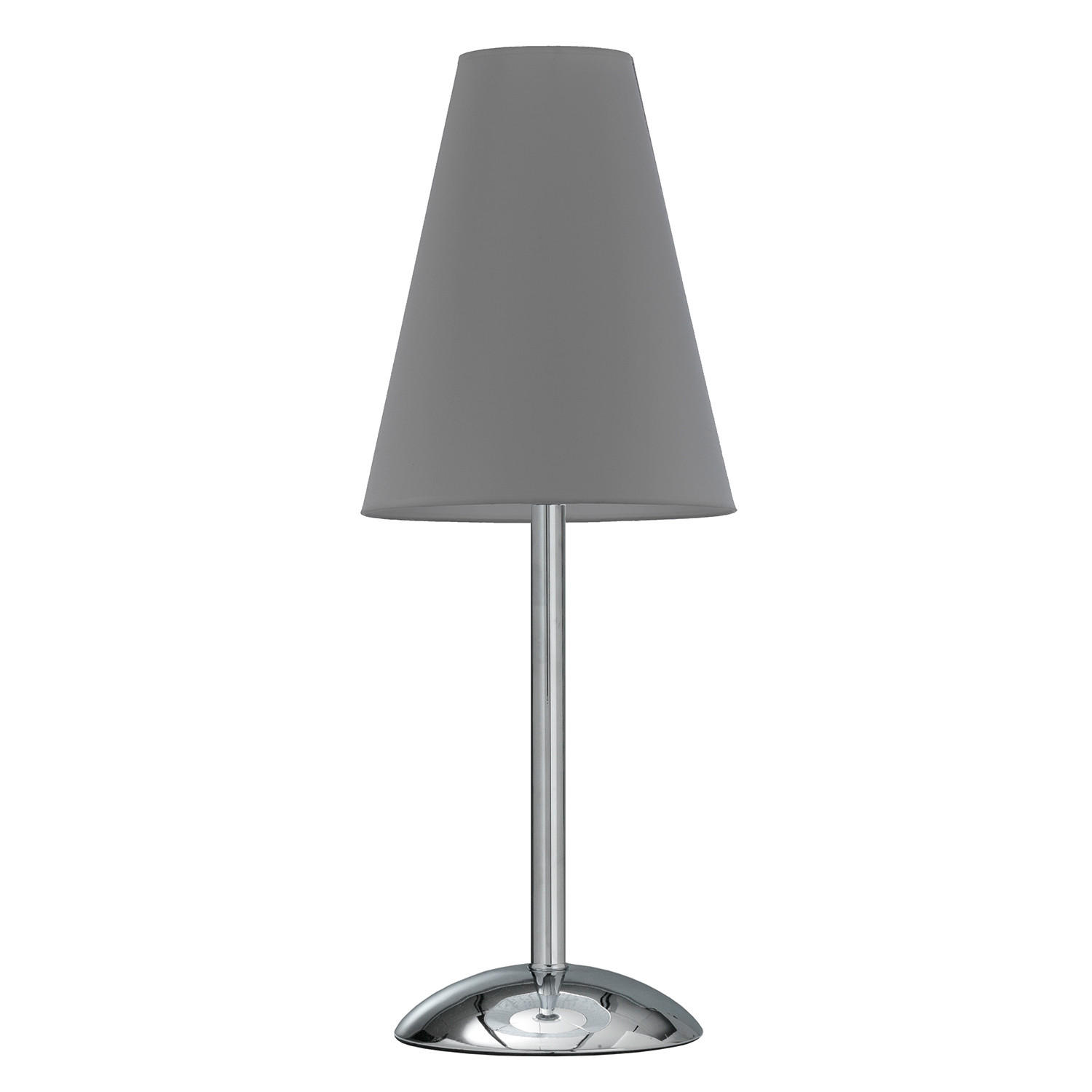 TISCHLEUCHTE 20/54 cm   - Chromfarben/Grau, KONVENTIONELL, Textil/Metall (20/54cm)