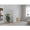 DREHTÜRENSCHRANK in Weiss, Eiche Artisan  - Weiss/Eiche Artisan, Modern, Holzwerkstoff (91/197/54cm) - Rauch Möbel