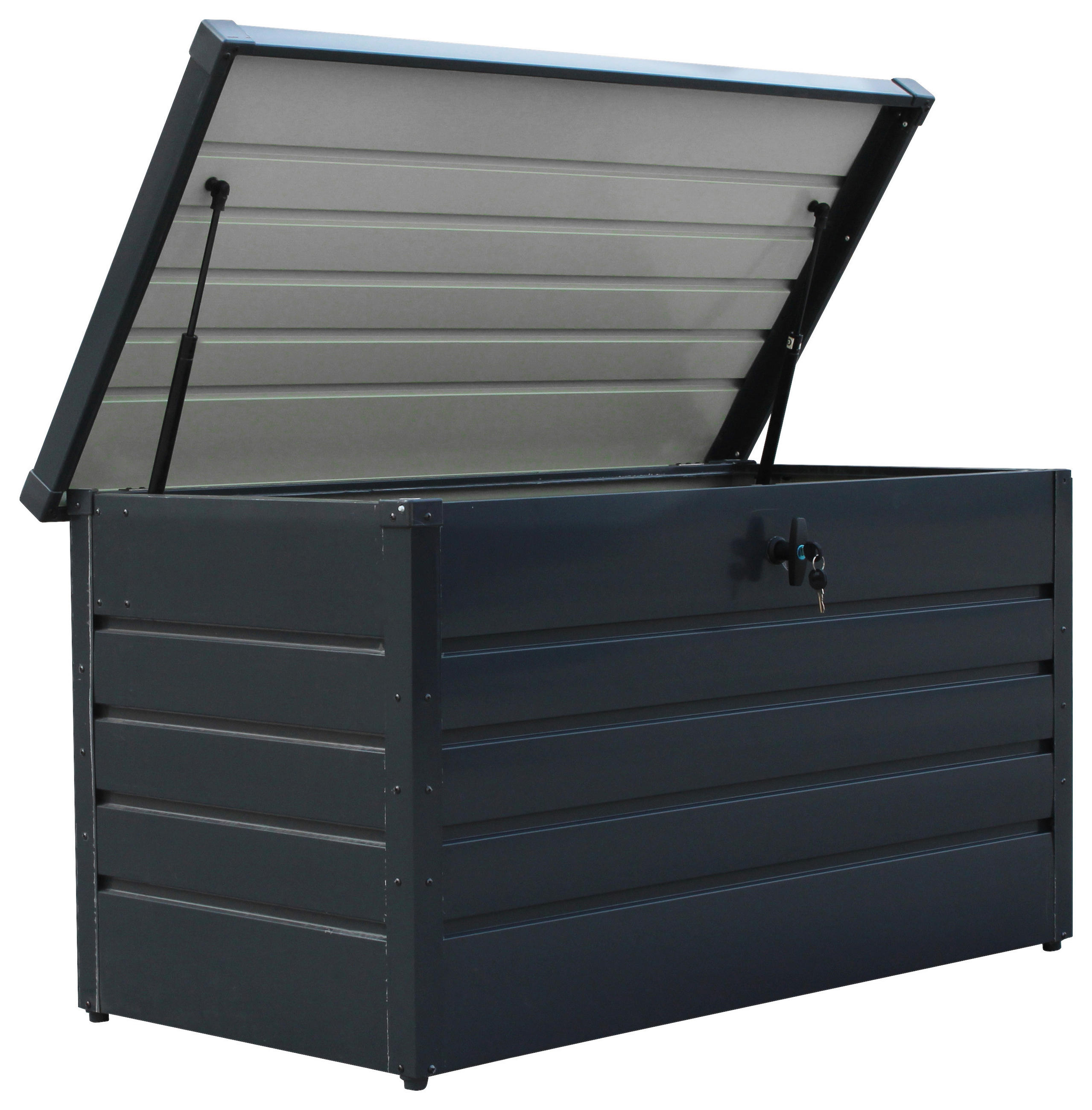 KISSENBOX 120/63/61 cm  - Anthrazit, Basics, Metall (120/63/61cm)