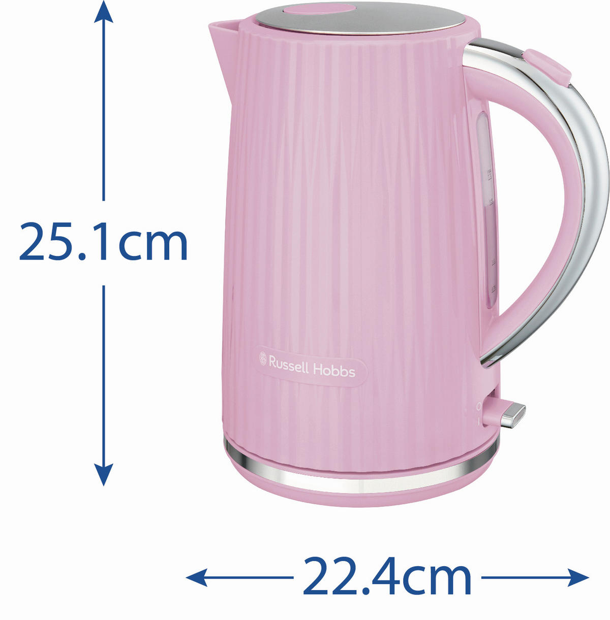WASSERKOCHER Wasserkocher 1,7 L  - Hellrosa, Basics, Kunststoff (16/25/22,5cm) - Russell Hobbs