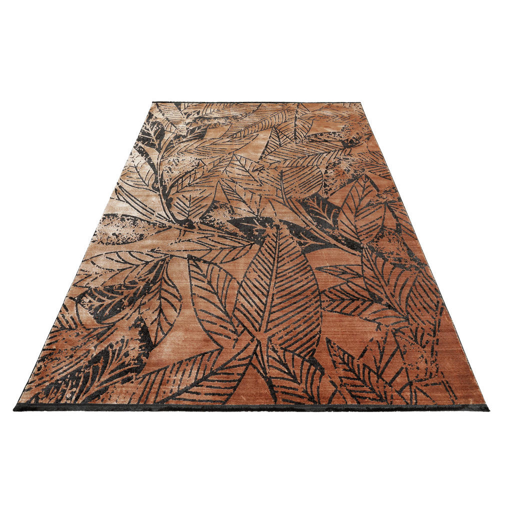Thumbnail - Esprit Webteppich Inga, Braun, Cognac, Textil, Floral, rechteckig, 200x290 cm, Oeko-Tex® Standard 100, für Fußbodenheizu...