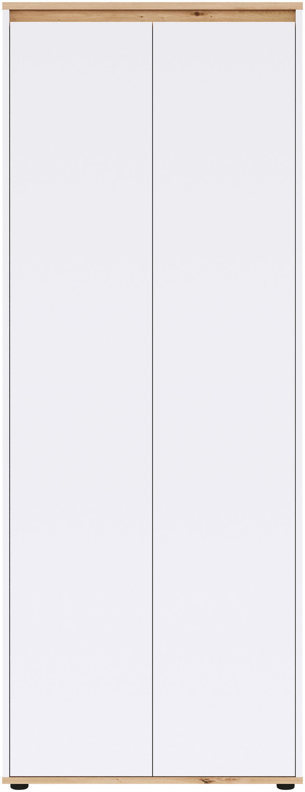 GARDEROBENSCHRANK Malea  in 73,4/193/38 cm  - Schwarz/Weiß, MODERN, Holzwerkstoff (73,4/193/38cm) - Carryhome