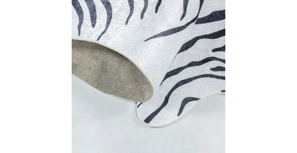 FELLTEPPICH 100/135 cm Etosha - Schwarz/Weiß, Design, Leder/Textil (100/135cm) - Novel