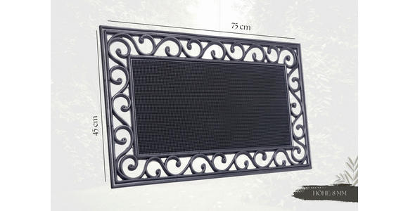 FUßMATTE 45/75 cm Mix Mats - Schwarz, Basics, Kunststoff (45/75cm) - Esposa