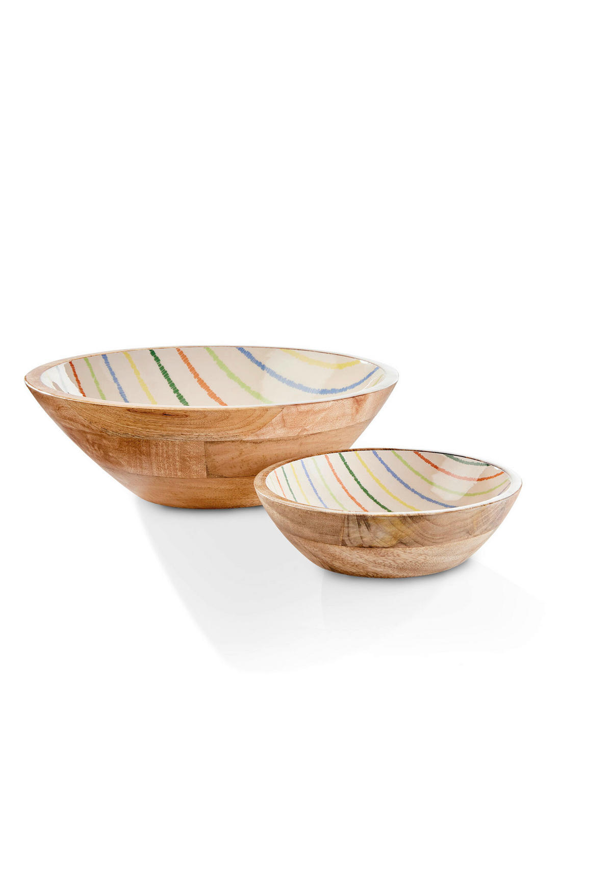 SCHALE SINGITA   - Multicolor/Naturfarben, Basics, Holz (20/6cm) - FYNCH-HATTON