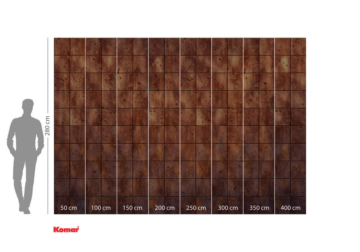 FOTOTAPETE - Braun/Weiß, Trend, Papier (400/280cm) - Komar