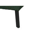 ECKSOFA in Struktur Grün 205/280 cm - Schwarz/Grün, Design, Textil/Metall (205/280cm) - Xora