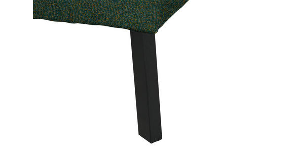 ECKSOFA in Struktur Grün 205/280 cm - Schwarz/Grün, Design, Textil/Metall (205/280cm) - Xora