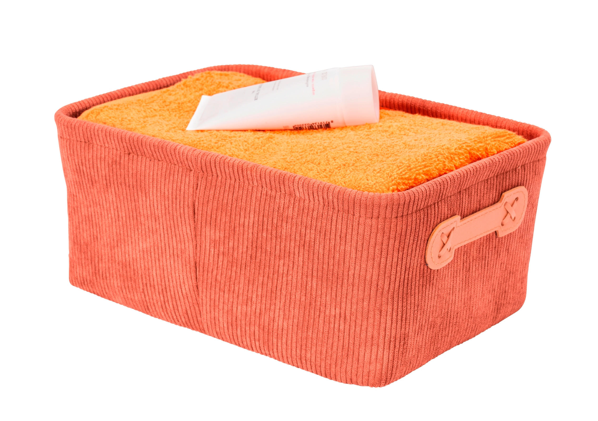 AUFBEWAHRUNGSKÖRBCHEN  - Altrosa, Basics, Textil (27,6/12/20cm) - Wenko