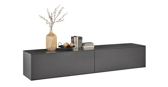 LOWBOARD  242/44/50 cm  Beimöbel erhältlich, hängend  - Anthrazit, Design, Holzwerkstoff (242/44/50cm) - Dieter Knoll