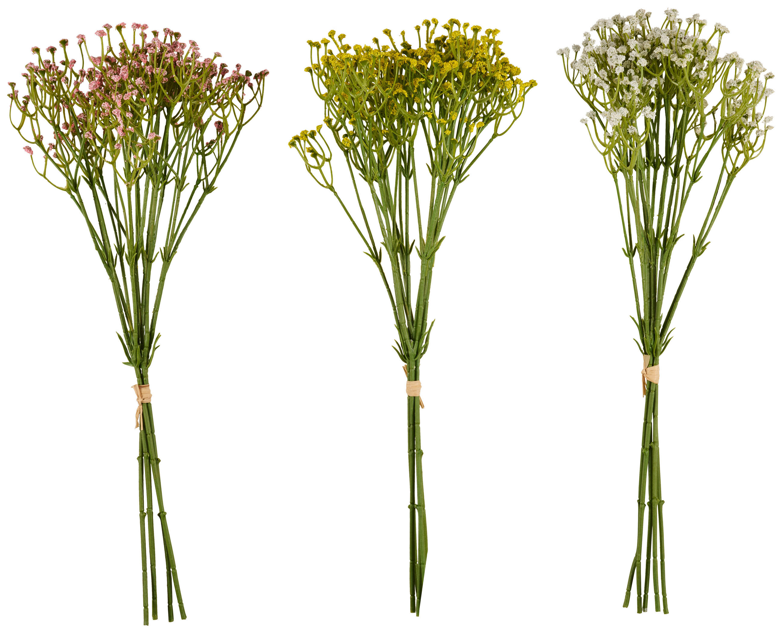 KUNSTBLUME - Weiss/Pink, Lifestyle, Kunststoff/Textil (45cm)