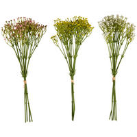FLOARE ARTIFICIALĂ - roz aprins/galben, Lifestyle, plastic/metal (45cm)