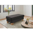 ECKSOFA in Flachgewebe Dunkelbraun  - Wildeiche/Dunkelbraun, Natur, Holz/Textil (243/301cm) - Voleo