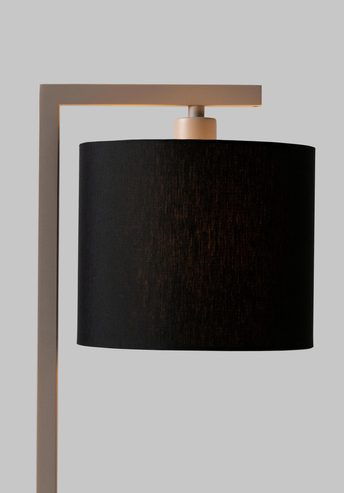 TISCHLEUCHTE - Sandfarben/Schwarz, Design, Textil/Metall (18/10/44cm) - It's about Romi