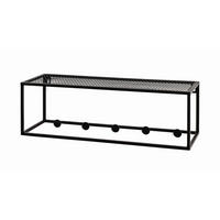 STENSKI OBEŠALNIK - črna, Konvencionalno, kovina (50/16/16cm) - Carryhome