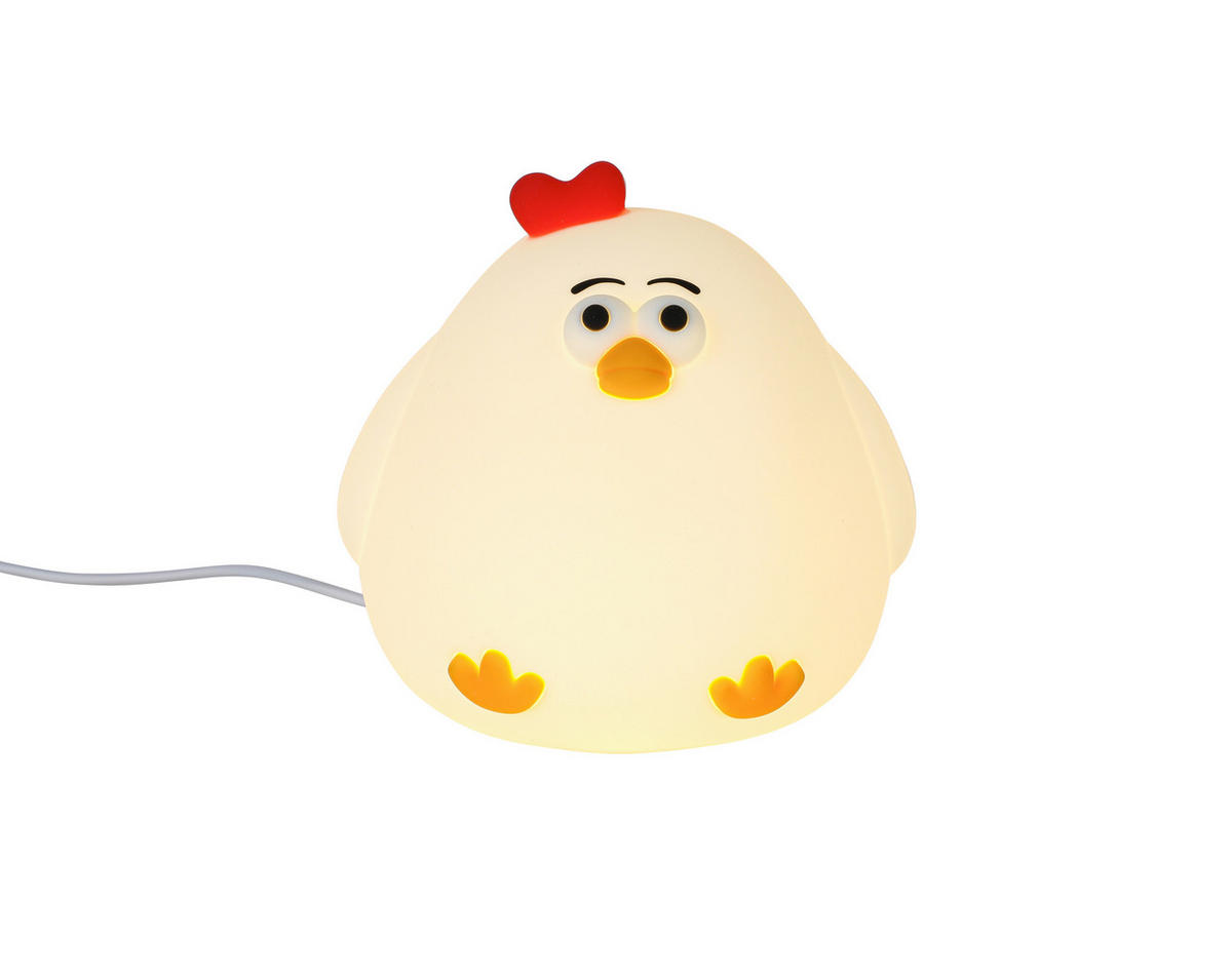 NOČNÉ SVETLO, 11,5/11,2/10,2 cm - biela, Trend, plast (11,5/11,2/10,2cm) - Novel