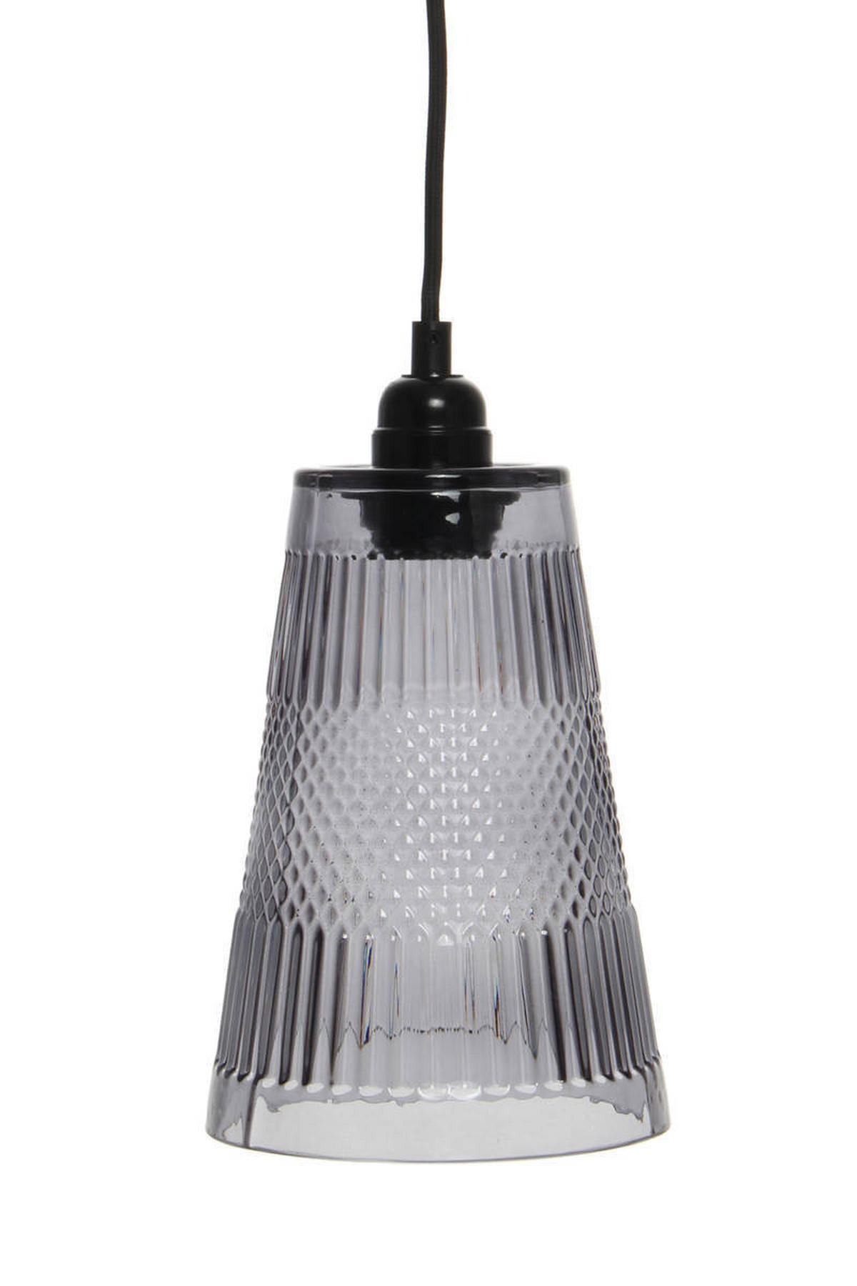 HÄNGELEUCHTE  14,5/25/14,5 cm   - Grau, Trend, Glas (14,5/25/14,5cm) - Kayoom