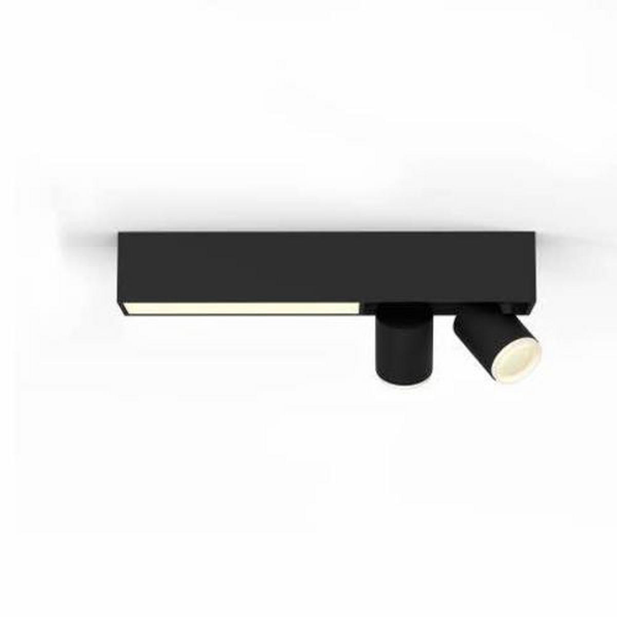 LED-DECKENLEUCHTE 40,8/12,7/8,5 cm   - Schwarz, Basics, Metall (40,8/12,7/8,5cm) - Philips HUE