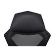 GAMINGSTUHL  in Lederlook, Netzbespannung Schwarz  - Schwarz, MODERN, Kunststoff/Textil (59/107-117/58cm) - Carryhome