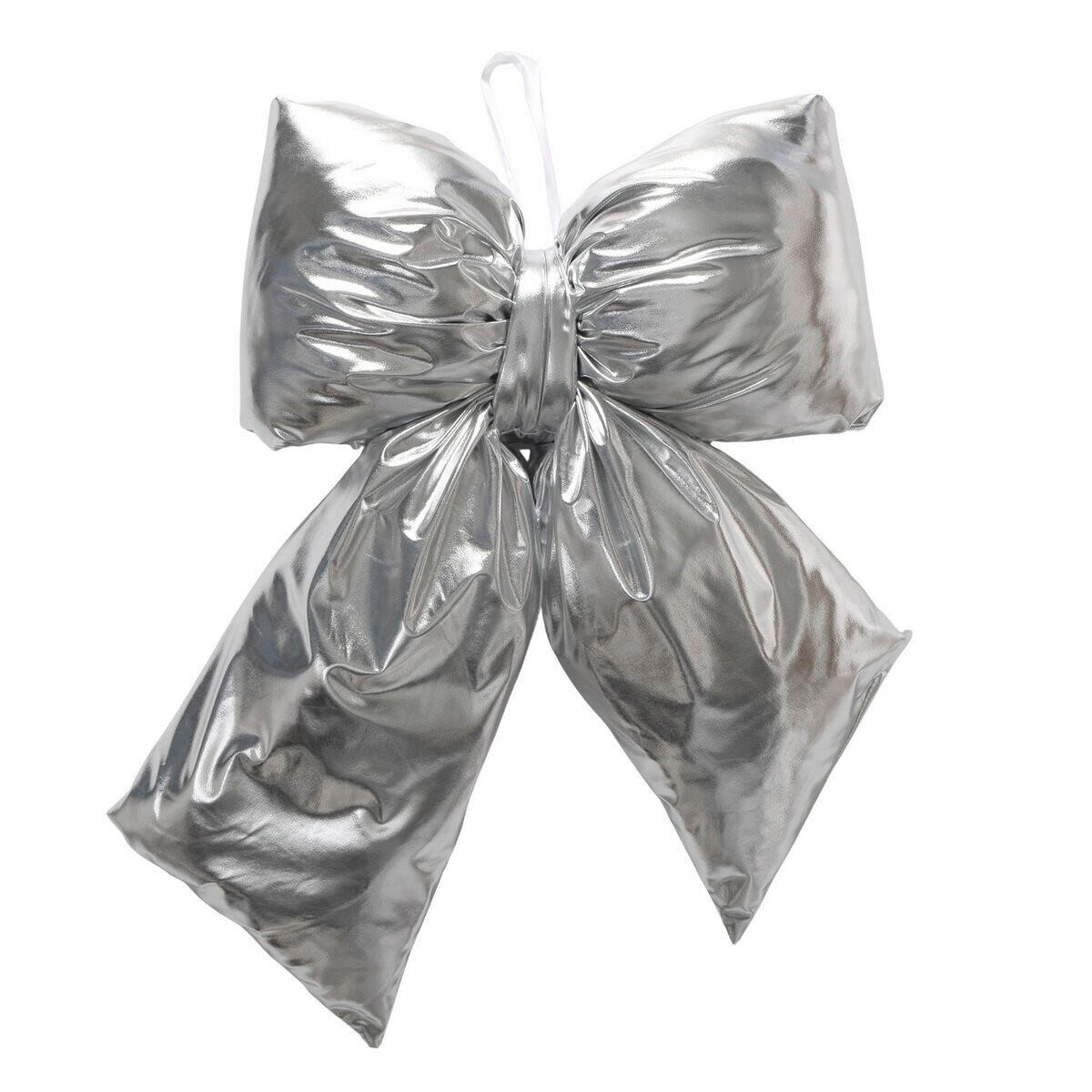 DEKOR MASNI - ezüstszínű, Basics, textil (49/60/12,5cm)