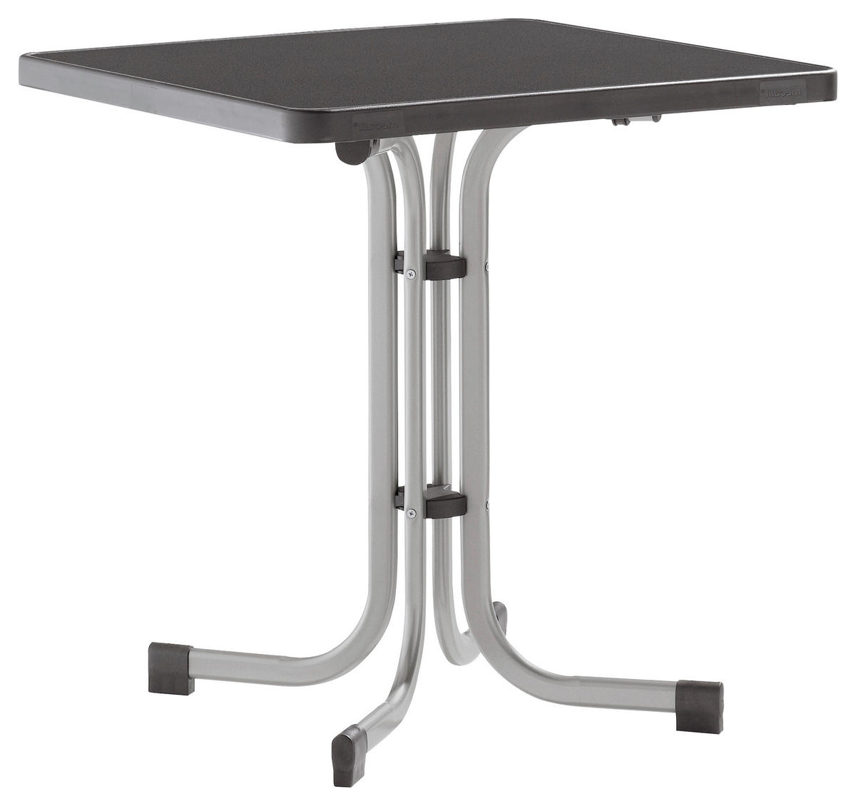 GARTENTISCH Holzwerkstoff Graphitfarben quadratisch  - Graphitfarben, MODERN, Holzwerkstoff/Metall (70/70/72cm) - Sieger