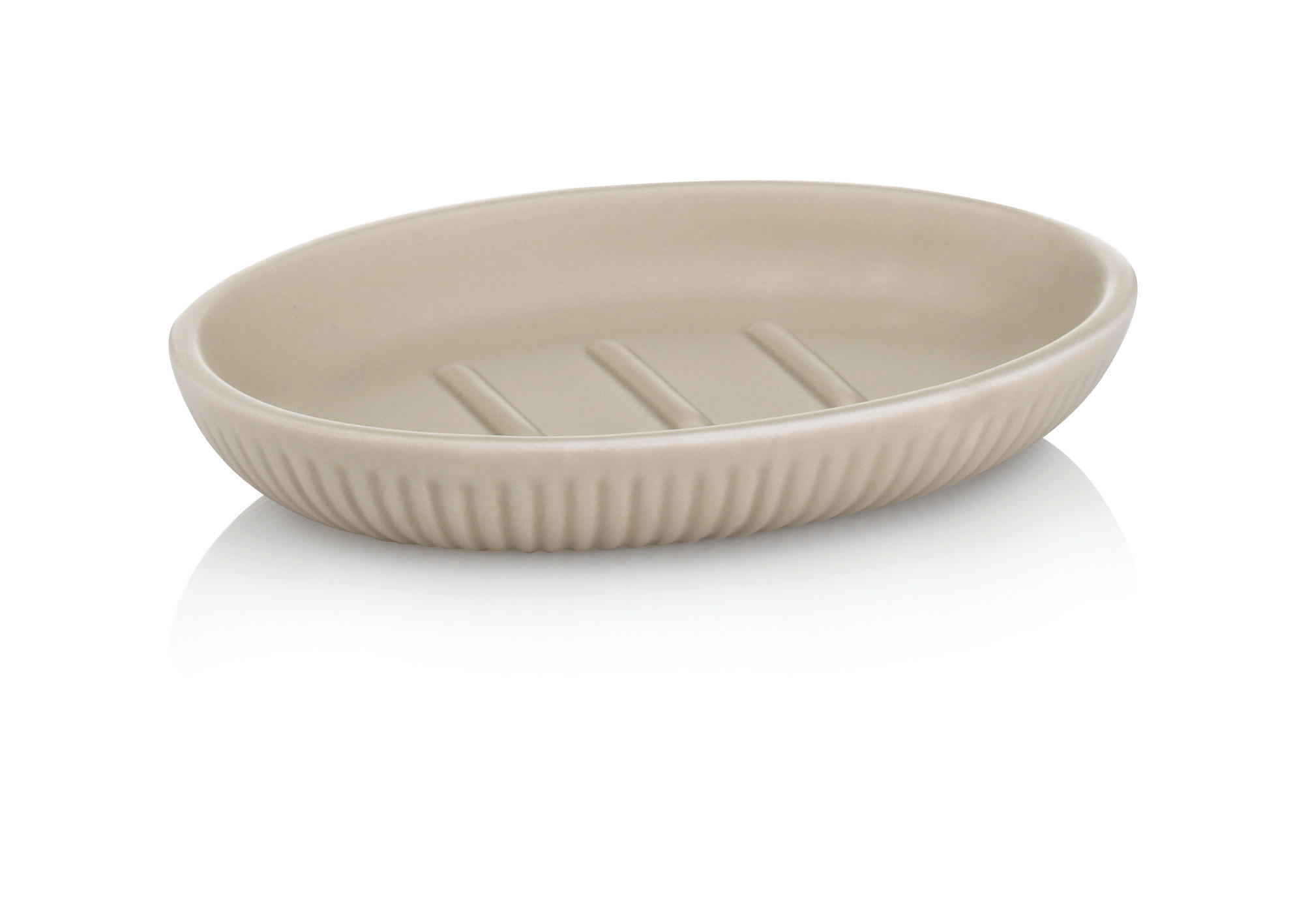 SEIFENSCHALE Keramik  - Grau, Basics, Keramik (13,50/9,50/2,00cm) - Kela