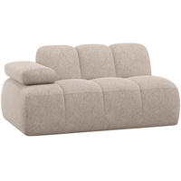 SOFAELEMENT Mojo in Webstoff Sandfarben  - Sandfarben/Schwarz, MODERN, Kunststoff/Textil (164/74/97cm) - Livetastic