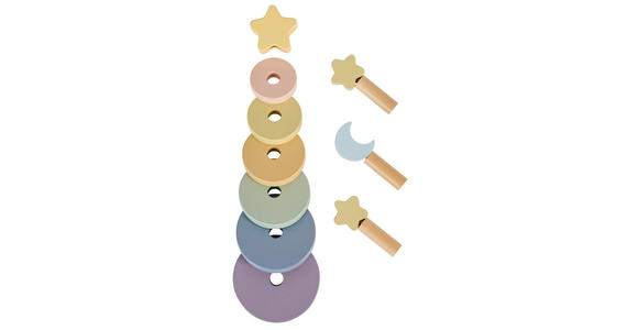 STAPELTURM - Multicolor, Basics, Holz - My Baby Lou