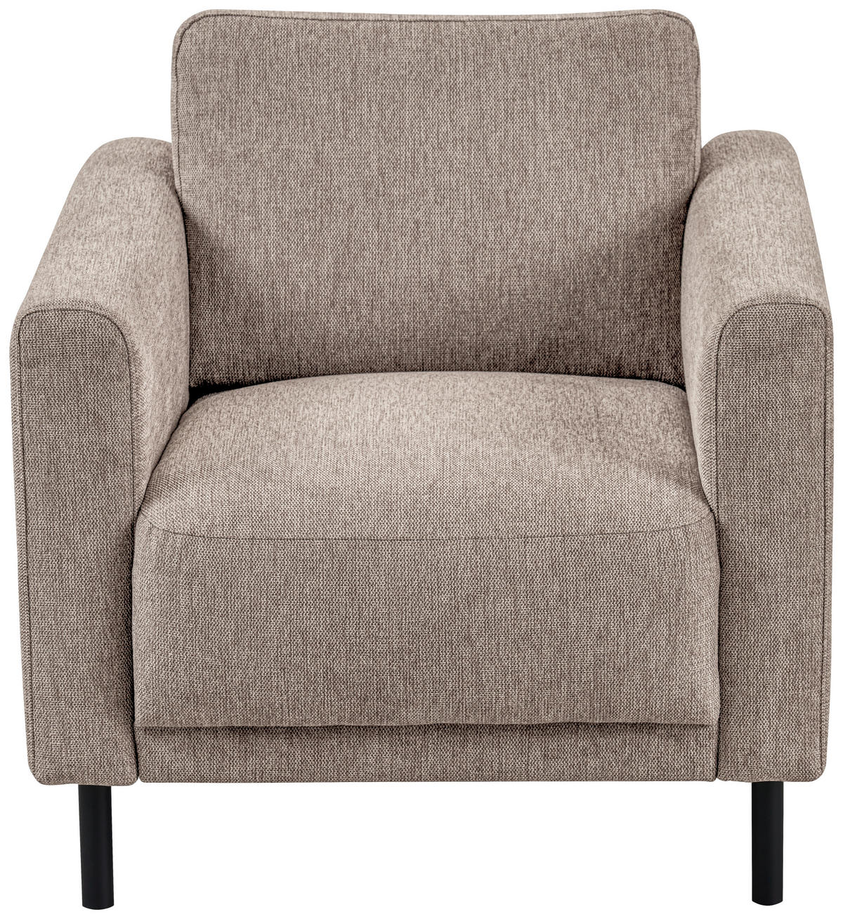 FÅTÖLJ i trä, metall, textil grå  - svart/grå, Design, metall/trä (78/78/85cm) - Pure Home Comfort