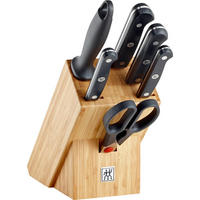MESSERBLOCK ZWILLING® GOURMET 7-teilig  - Silberfarben/Schwarz, Basics, Holz/Kunststoff - Zwilling