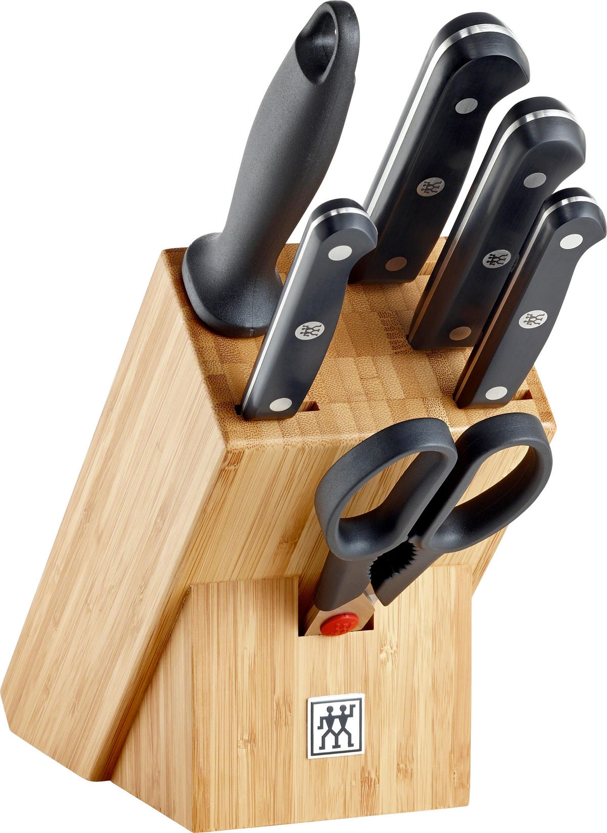 MESSERBLOCK ZWILLING® GOURMET 7-teilig  - Silberfarben/Schwarz, Basics, Holz/Kunststoff - Zwilling