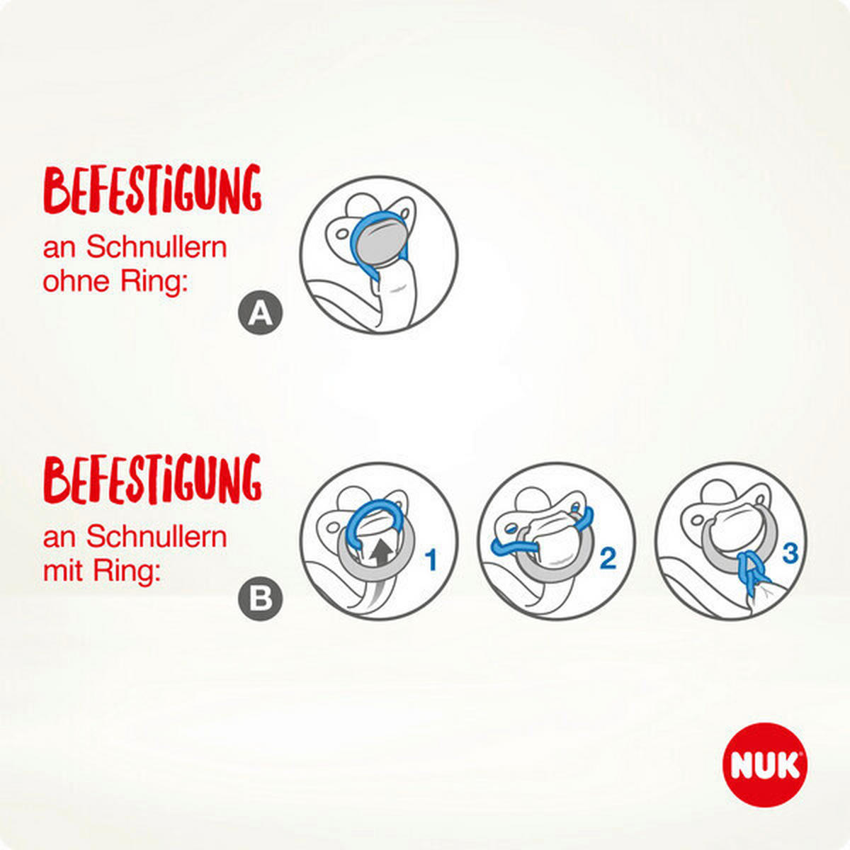 SCHNULLERBAND  - Basics (1,5/9,2/17,3cm) - NUK