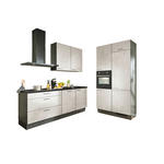 ECKKÜCHE XO 10 220/120 cm  in Graphitfarben, Schwarz, Weiß  - Chromfarben/Schwarz, Design, Holzwerkstoff/Metall (220/120cm) - Xora