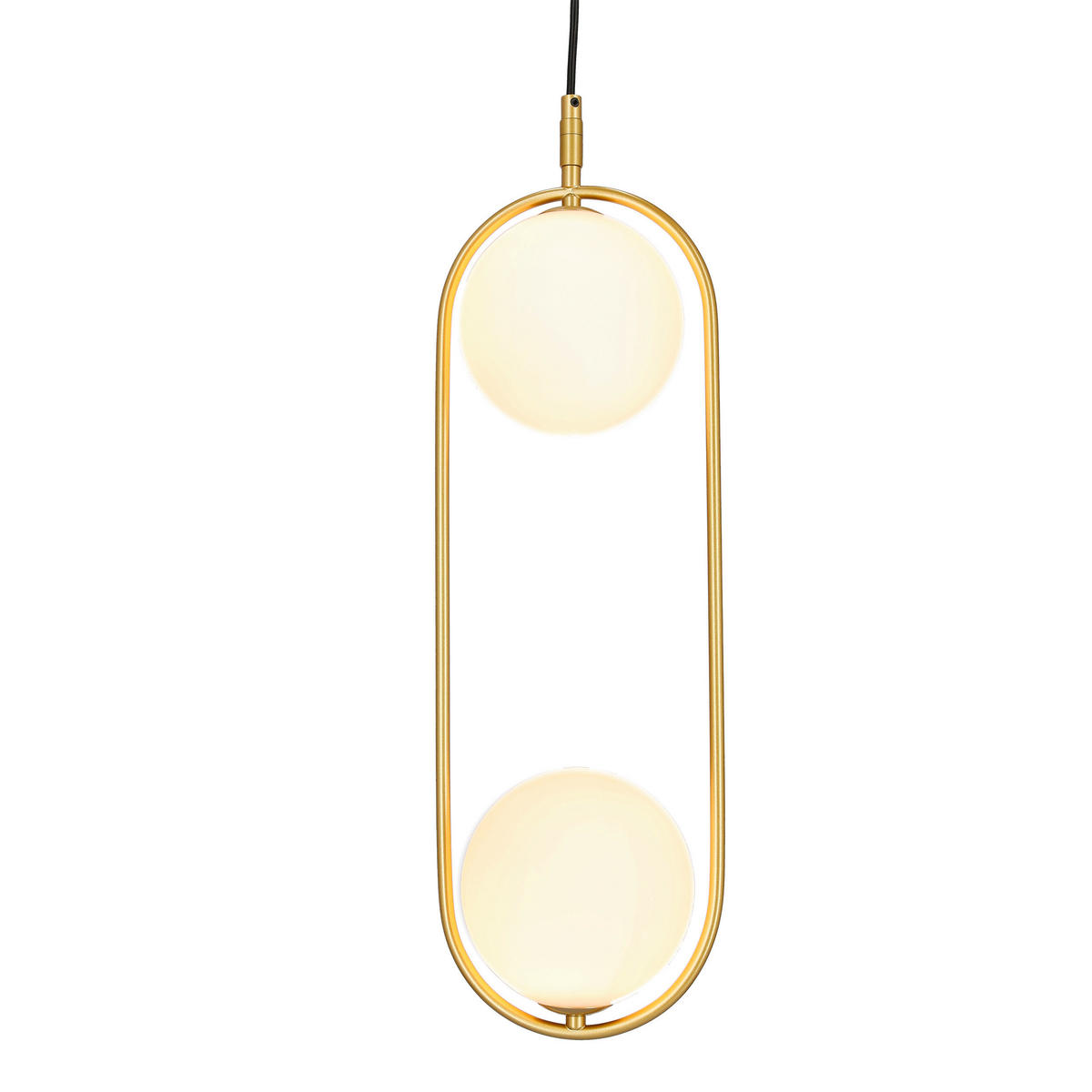 HÄNGELEUCHTE 18,5/15/140 cm   - Messingfarben, Design, Metall (18,5/15/140cm)