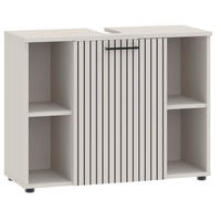 WASCHBECKENUNTERSCHRANK 80/62/35 cm  - Kaschmir/Schwarz, Trend, Holzwerkstoff/Metall (80/62/35cm) - Respekta