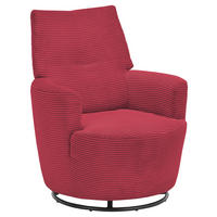 SESSEL Cord Beere    - Beere/Schwarz, Design, Textil/Metall (80/96/88cm) - SetOne by Musterring