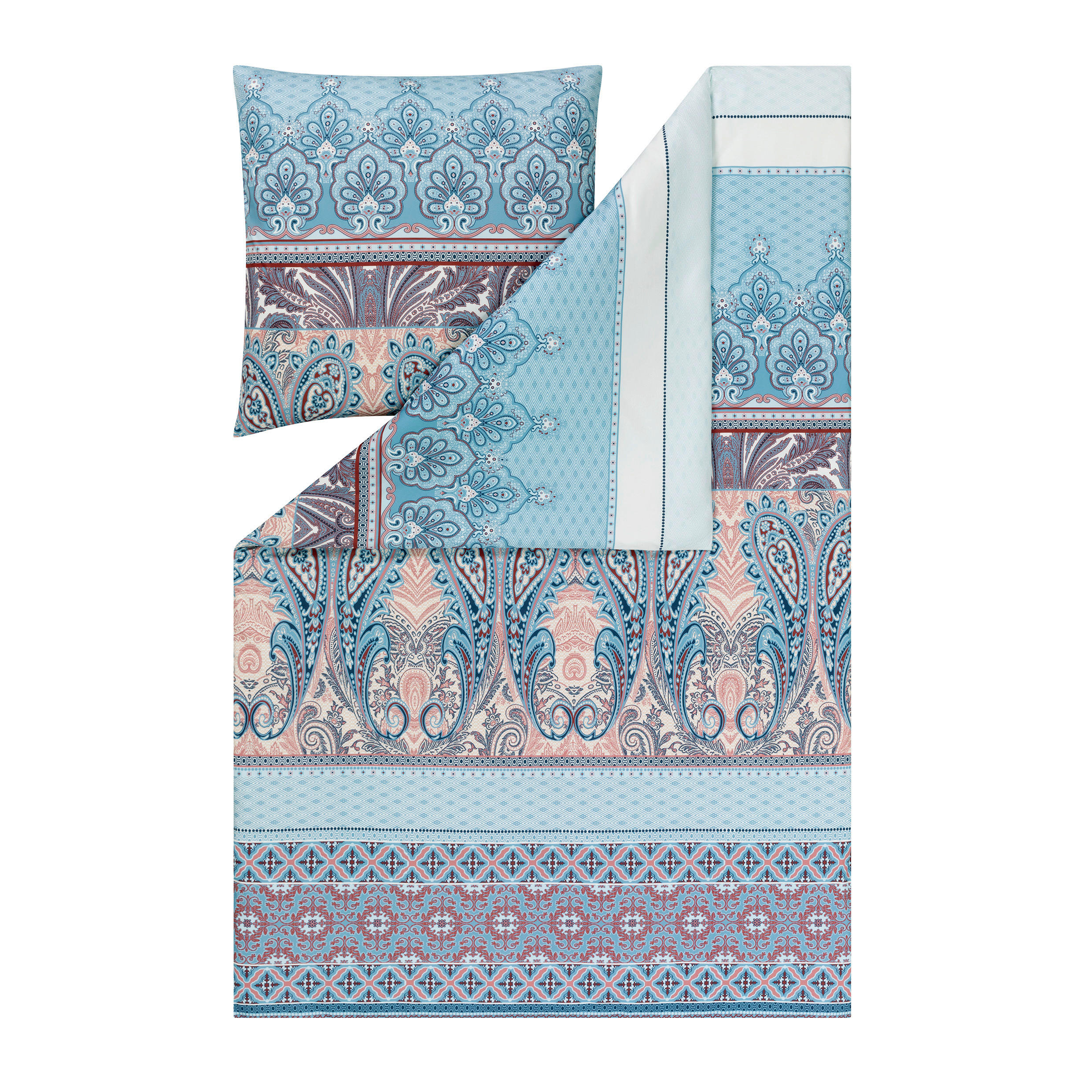 BETTWÄSCHE Atelier 155/220 cm  - Blau, Design, Textil (155/220cm) - Estella