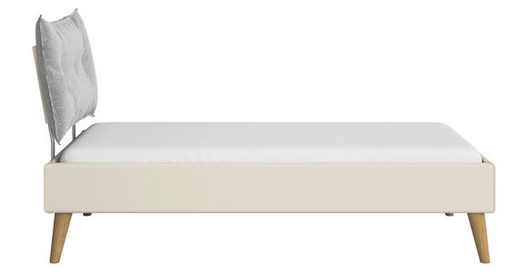 BETT 90/200 cm  in Champagner  - Wildeiche/Champagner, Design, Holz/Holzwerkstoff (90/200cm) - Carryhome