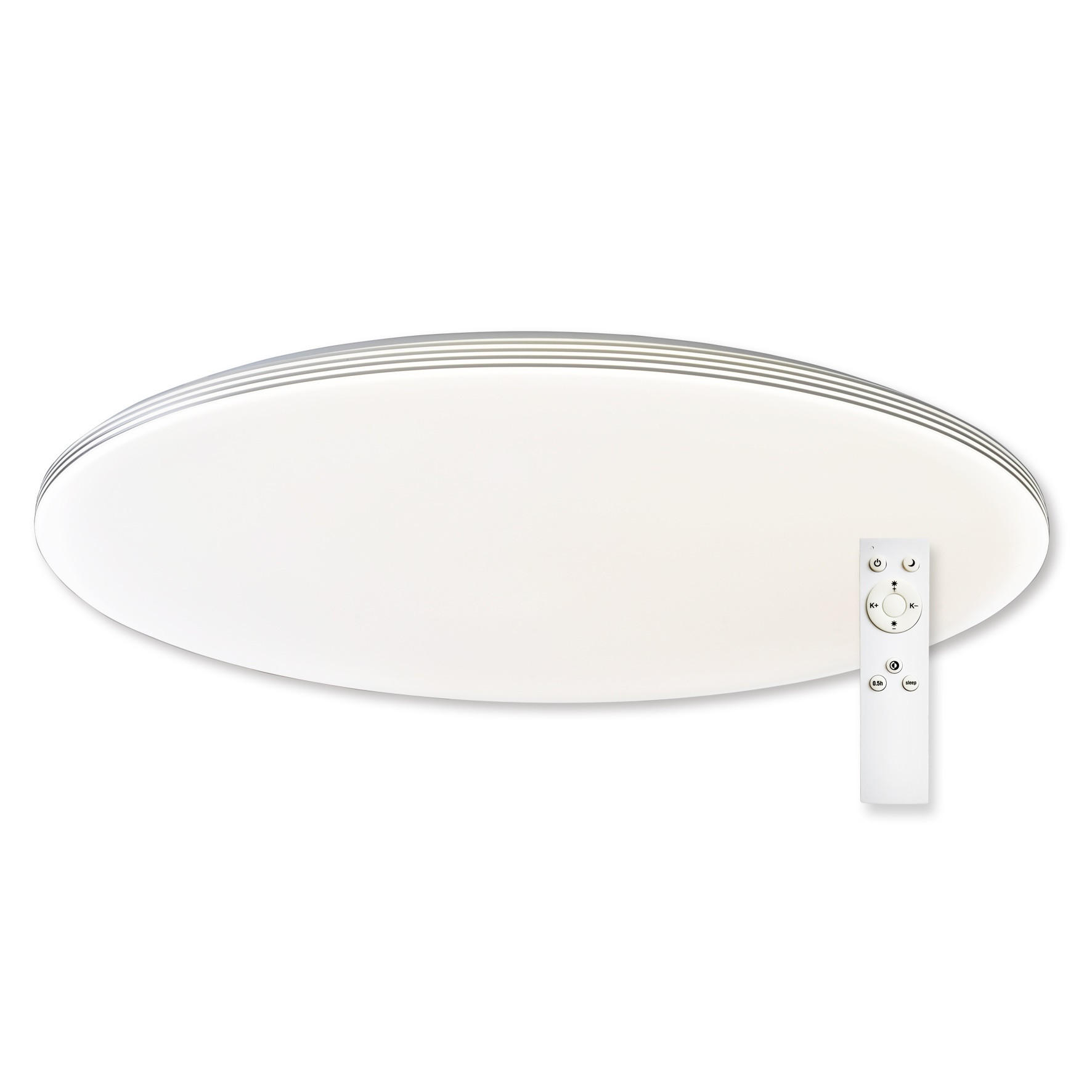 STROPNÍ LED SVÍTIDLO, 45/45/6.5 cm - bílá, Design, kov/plast (45/45/6.5cm)