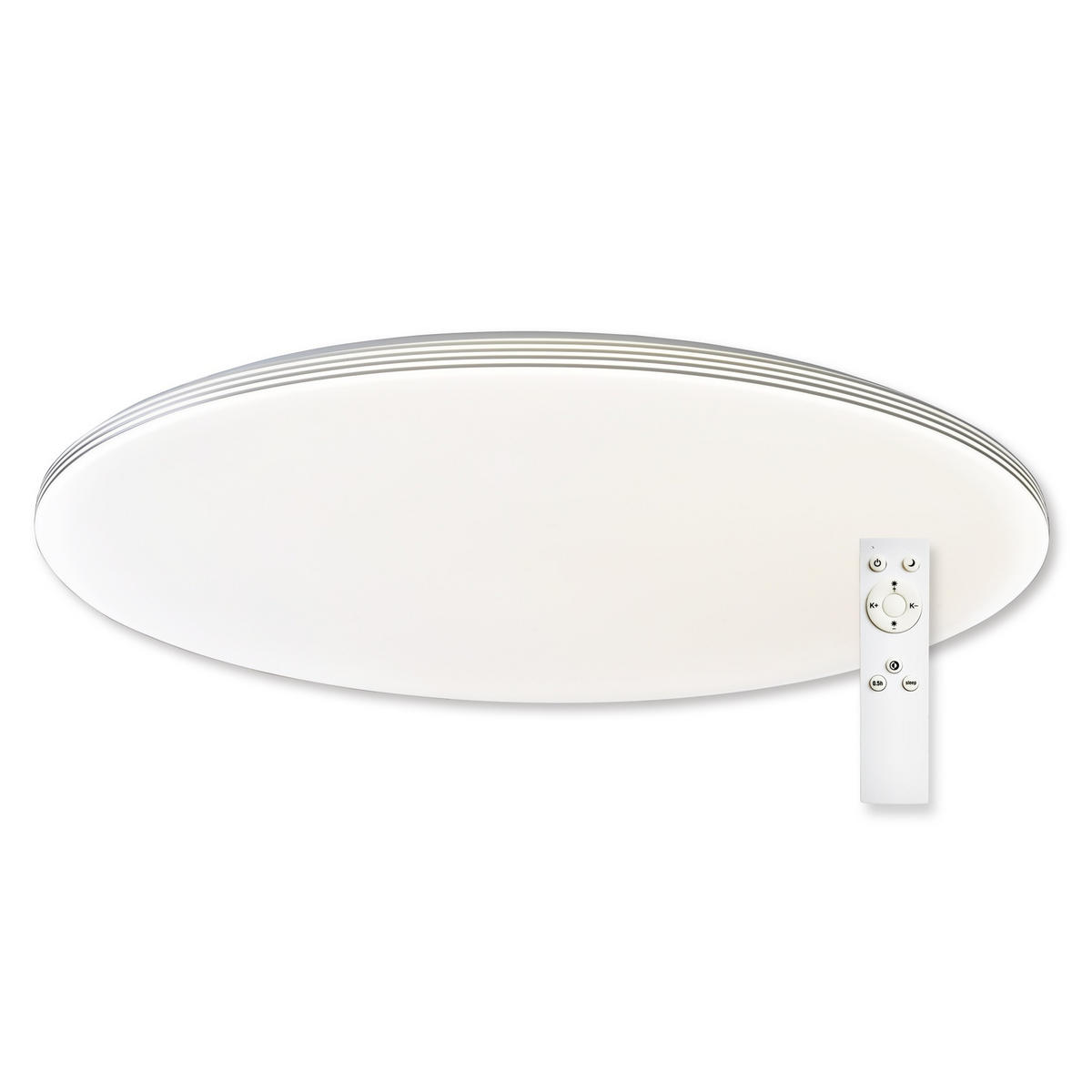 STROPNÍ LED SVÍTIDLO, 45/45/6.5 cm - bílá, Design, kov/plast (45/45/6.5cm)