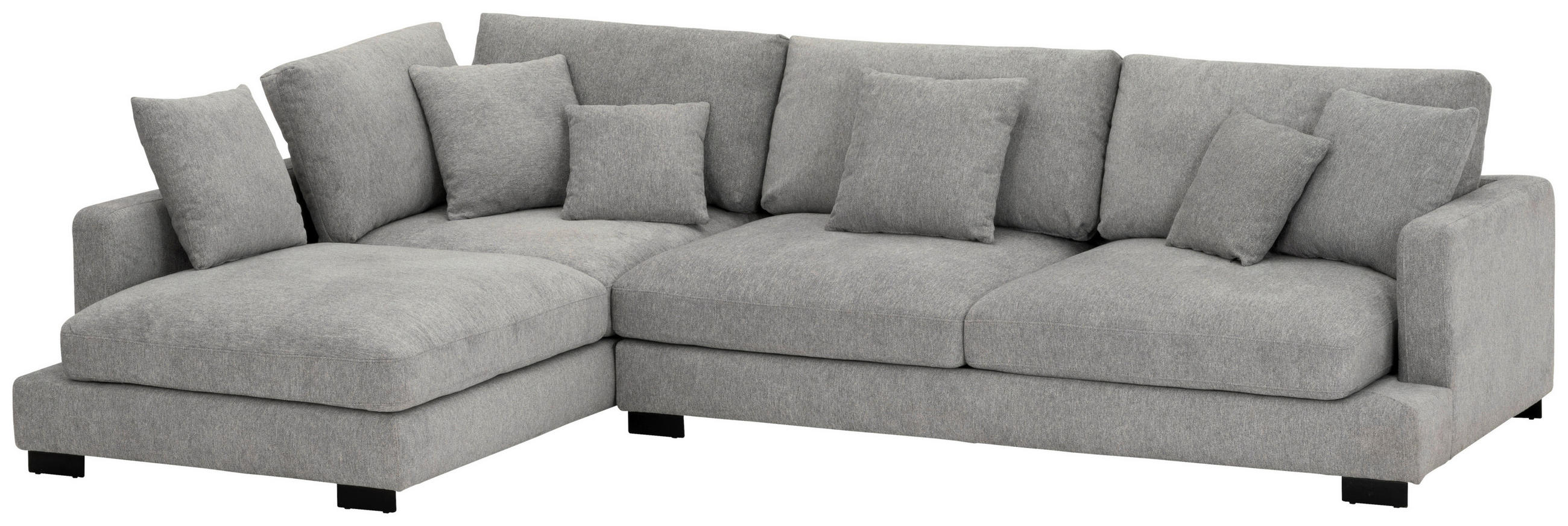 Thumbnail - Livetastic Ecksofa, Grau, Textil, 4-Sitzer, Füllung: Schaumstoff,Polyester,Polyester, L-Form, Ottomane links, 323x212 cm...